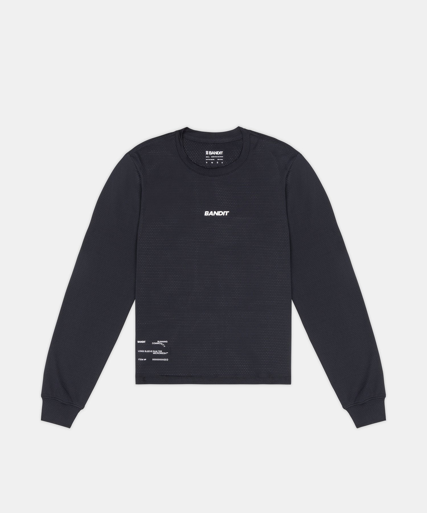 Bandit Running Women's Micromesh™ Long Sleeve Tee - Black