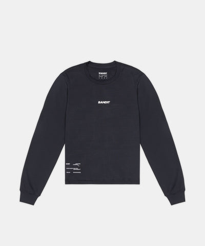 Bandit Running Women's Micromesh™ Long Sleeve Tee - Black hover