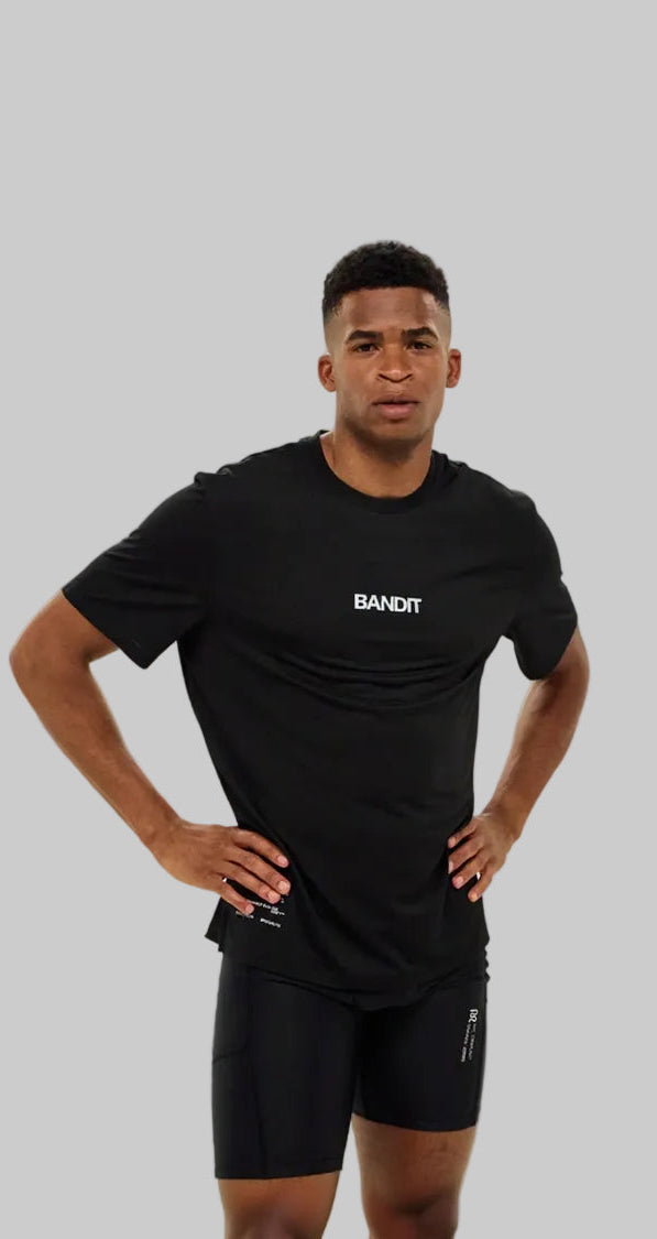 Bandit Running Drift™ Performance Training Tee - Black
