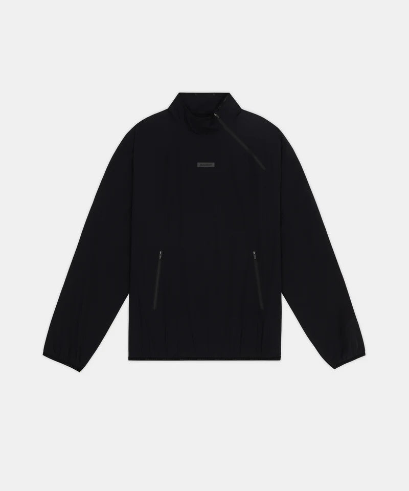 Bandit Running Asymmetrical Hitaishō Zip Pullover, Unisex - Black