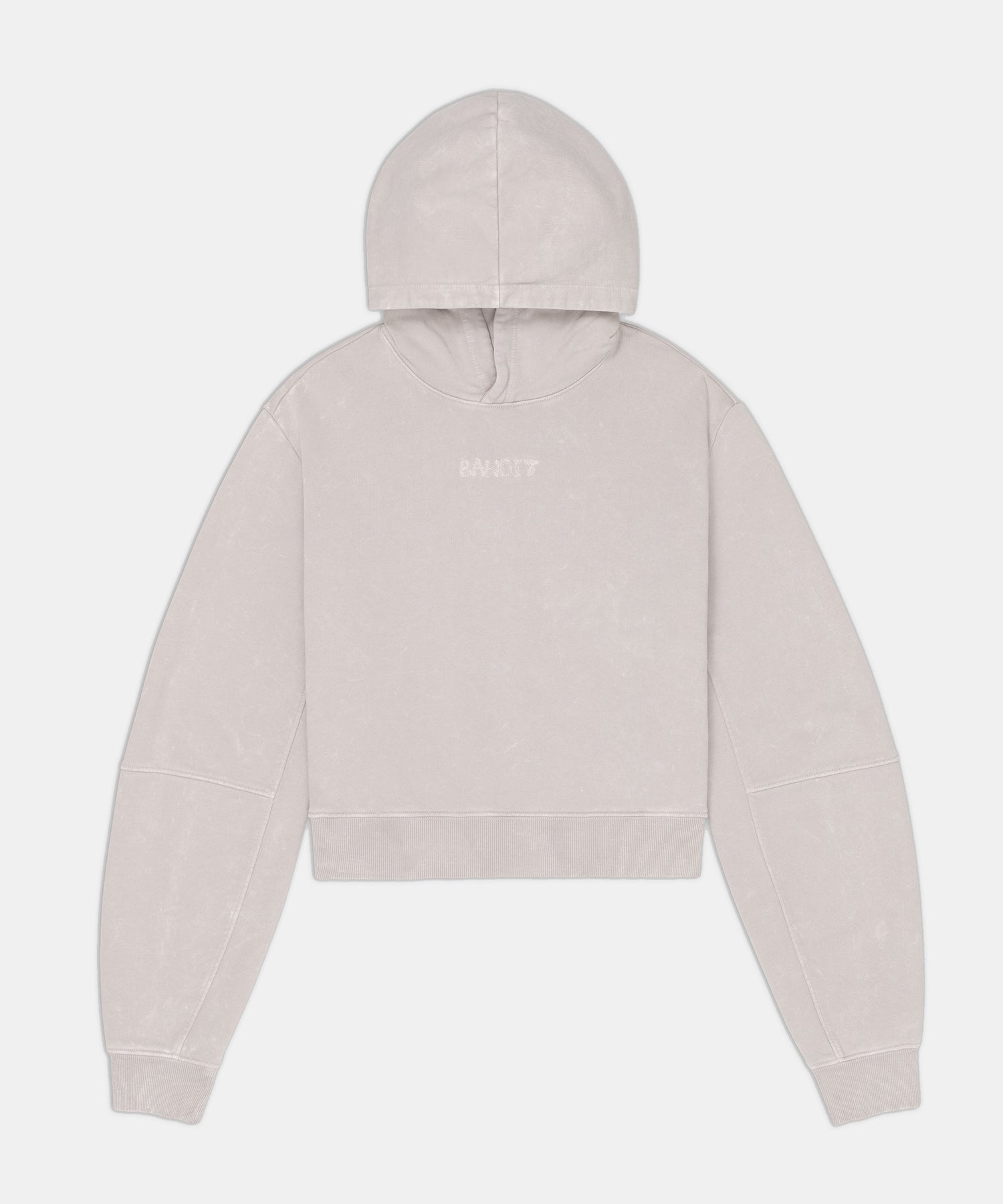 Bandit Running Women's Stitch Logo Cropped Hoodie - Ash