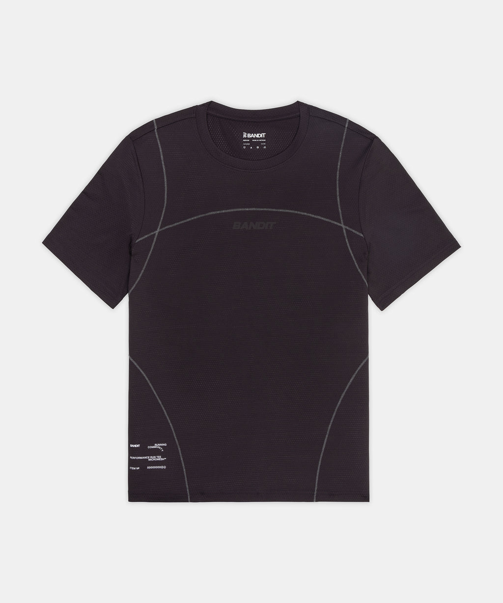 Bandit Running Men's Micromesh™ Reflecto Stitch™ Run Tee - Shadow