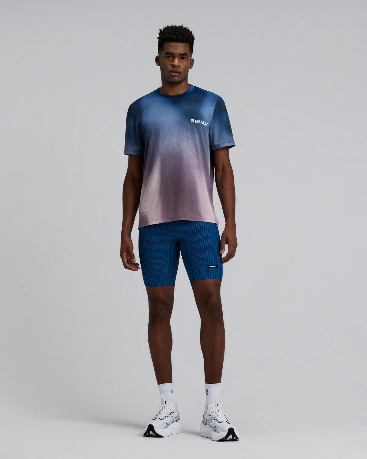 Bandit Running Men's Specter™ Performance Tee - Flow State Aegean Multi