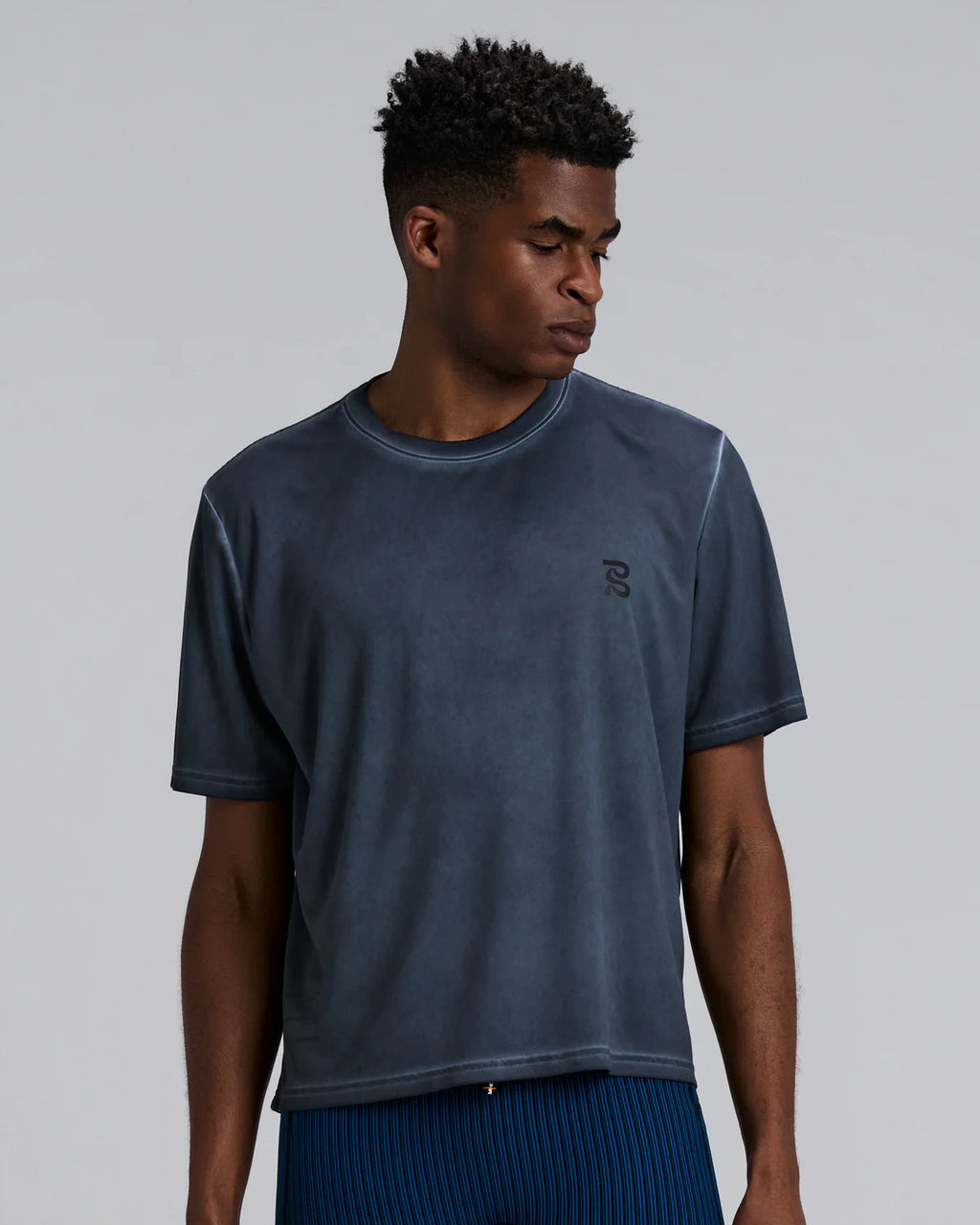 Bandit Running Men's FrioSoft™ Performance Box Tee - Anthracite SaltFade™