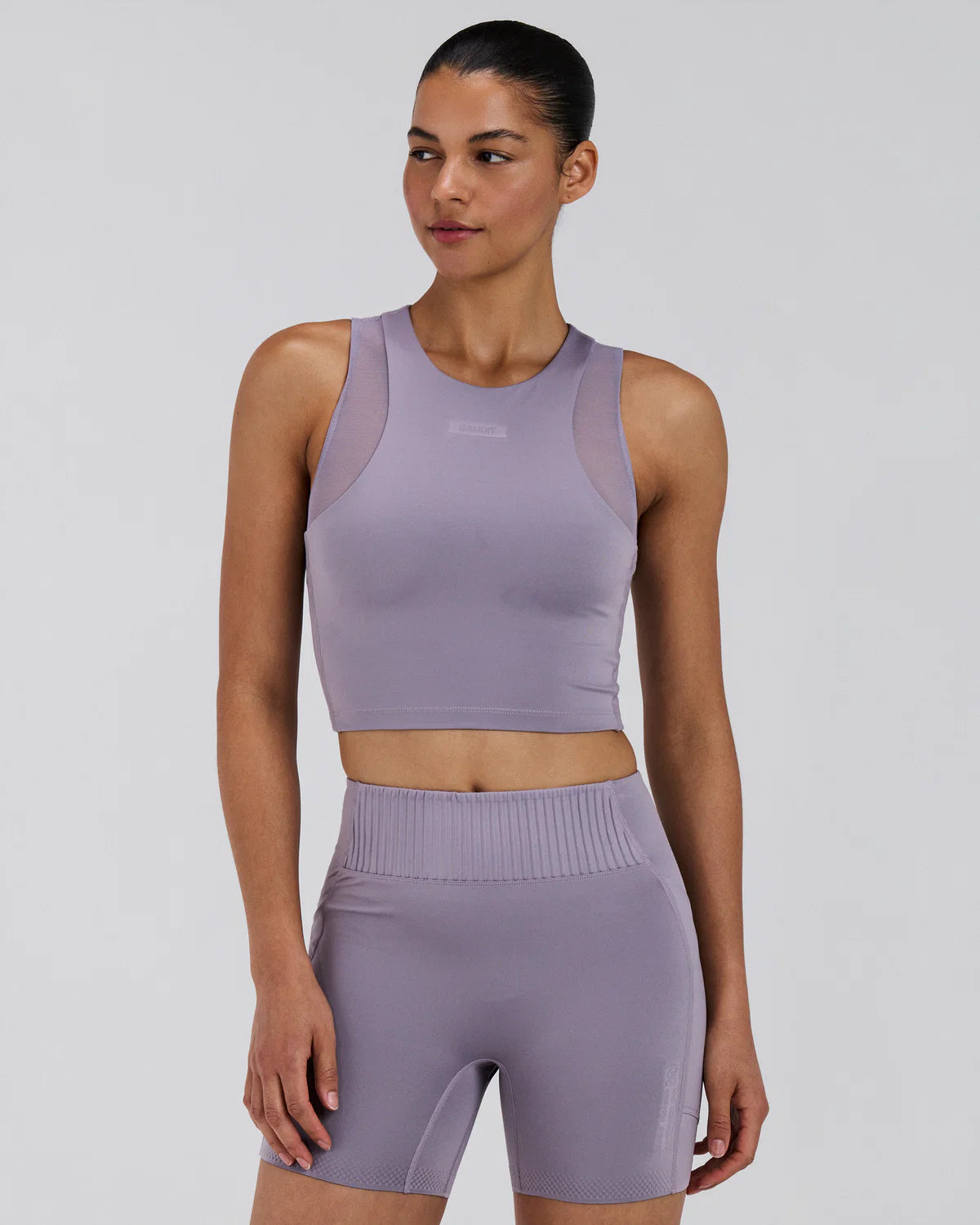 Bandit Running Women's Stamina-V™ Lyra Race Crop - Violet Fog