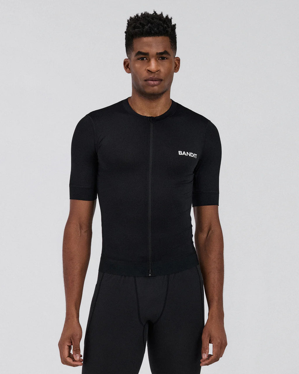 Bandit Running Men's GeoMesh™ Race Top - Black