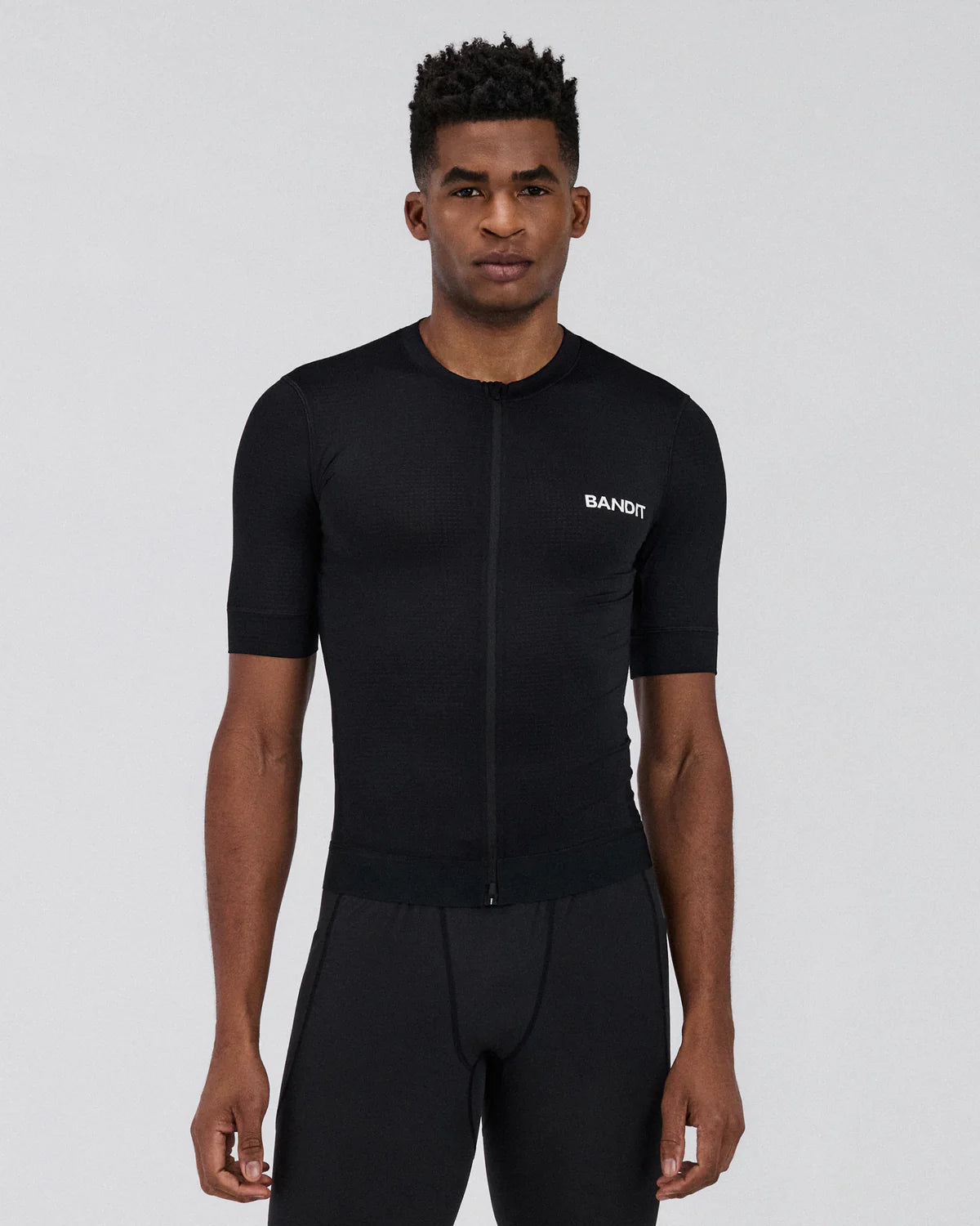 Bandit Running Men's GeoMesh™ Race Top - Black