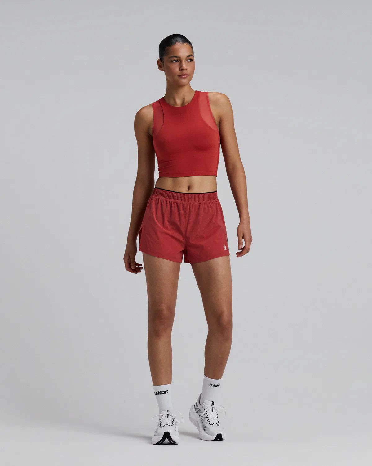 Bandit Running Women's Stamina-V™ Lyra Race Crop - Rusted Apricot