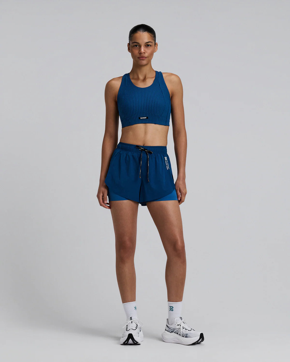 Bandit Running Women's Vento™ 2-in-1 Run Short - Ink Blue / Aegean