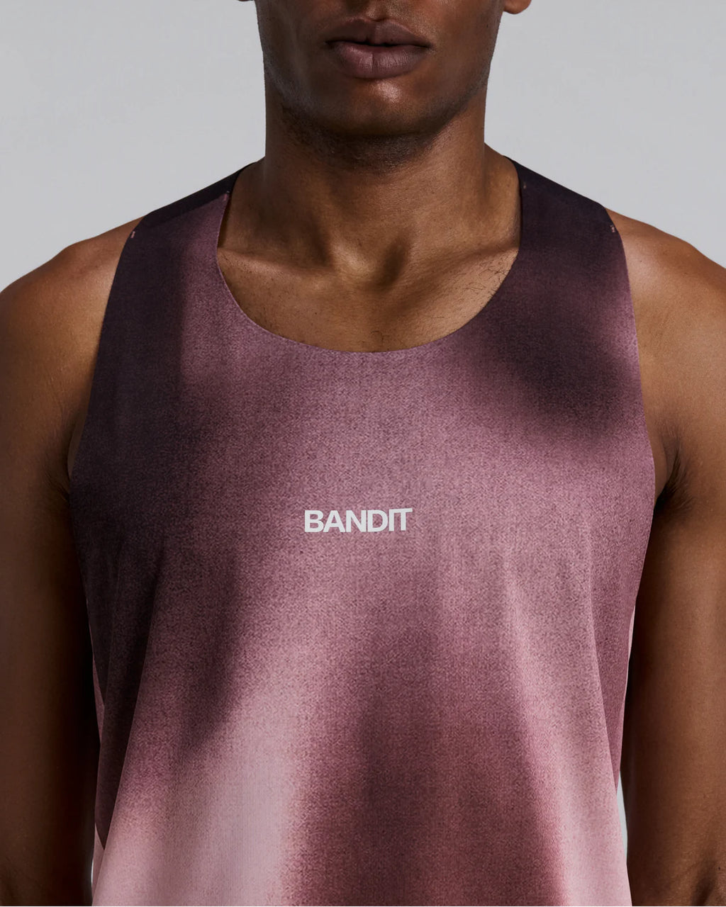 Bandit Running Men's Specter™ Shorty Race Singlet - Flow State Mahogany Multi