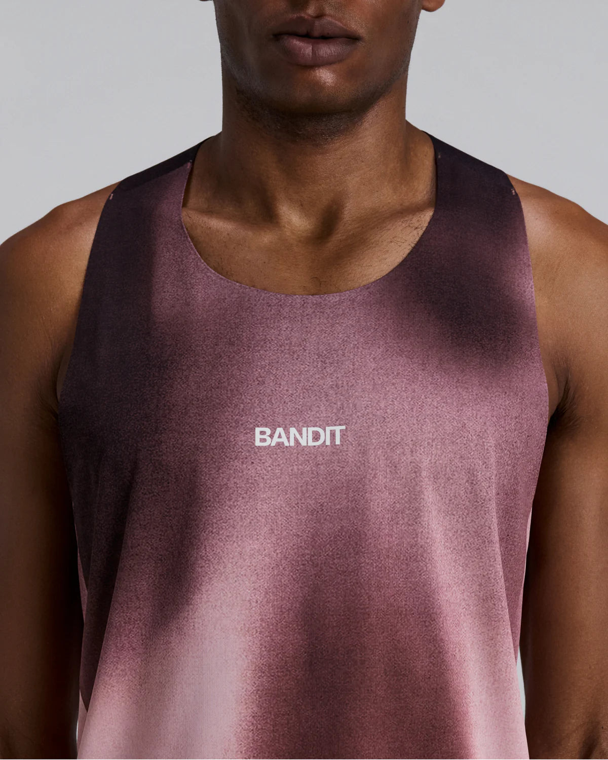 Bandit Running Men's Specter™ Shorty Race Singlet - Flow State Mahogany Multi