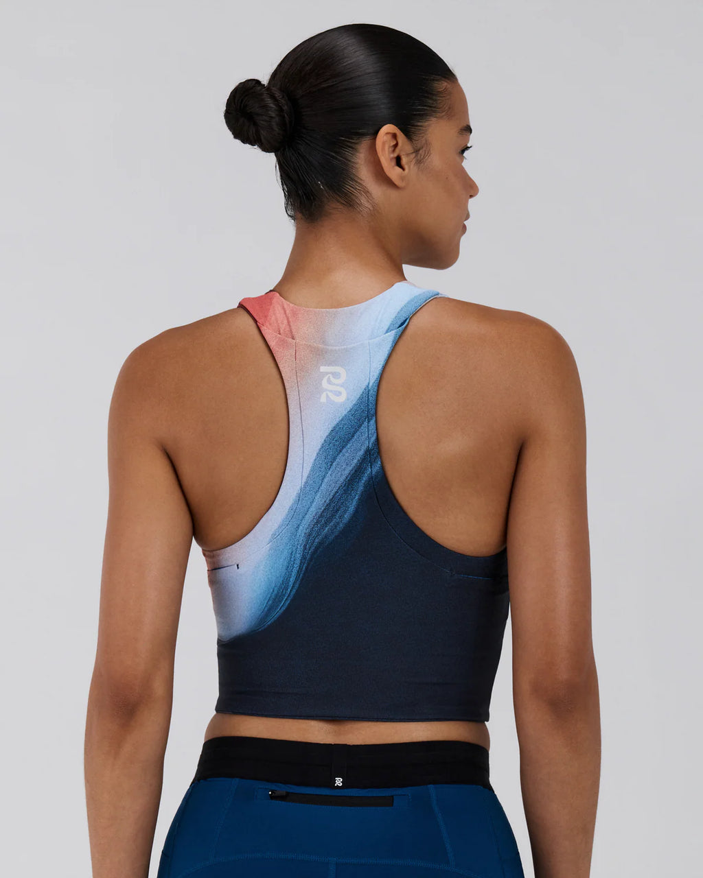 Bandit Running Women's Stamina™ Race Crop - Thermal Field Rusted Apricot