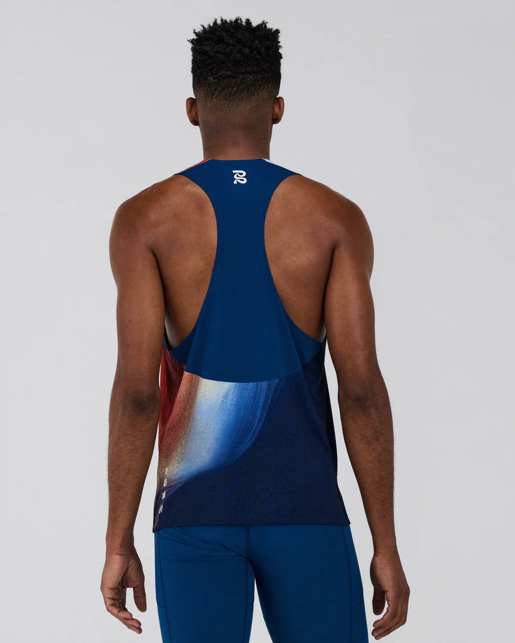 Bandit Running Men's Specter™ Race Singlet - Thermal Field Rusted Apricot