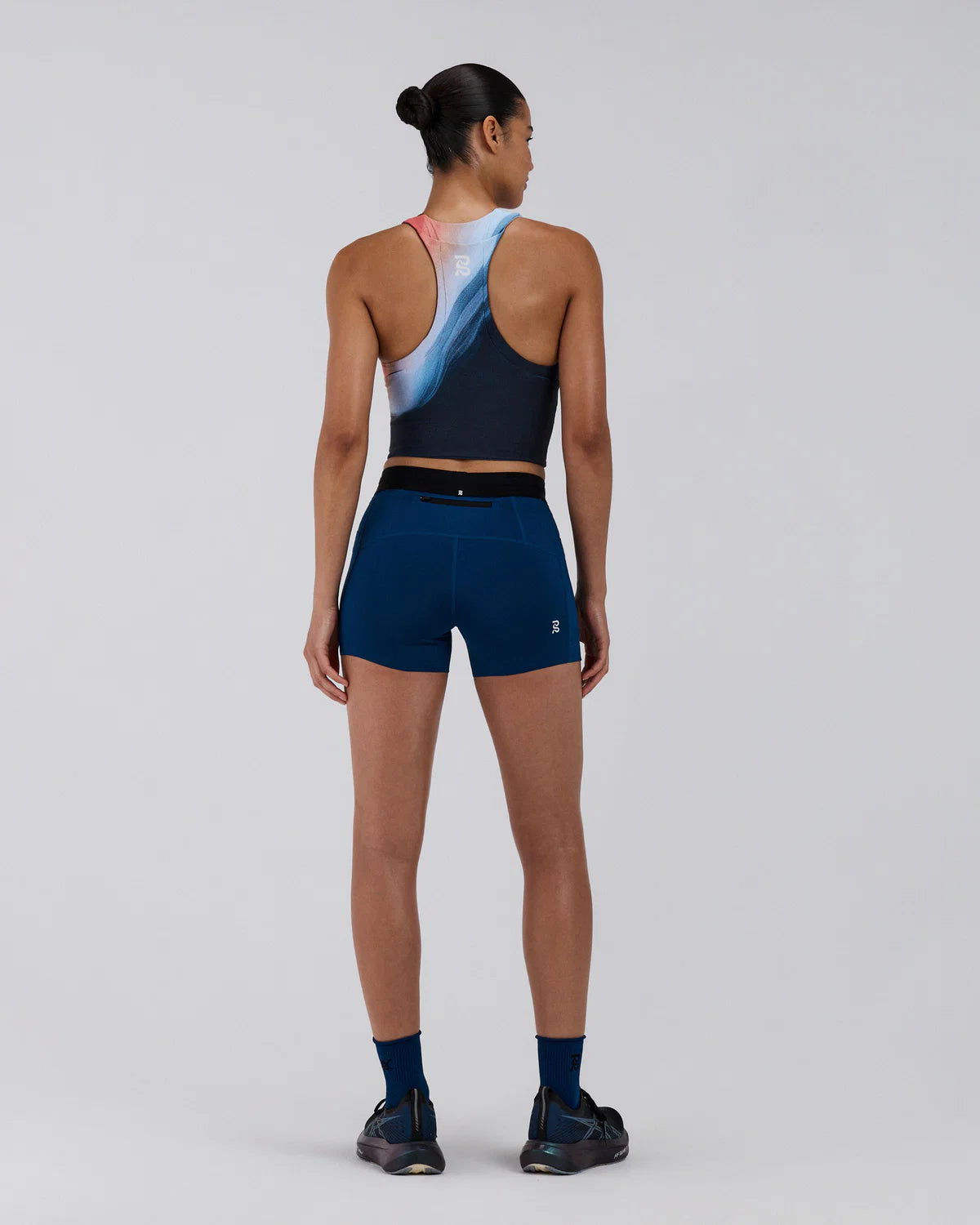 Bandit Running Women's Stamina™ Race Crop - Thermal Field Rusted Apricot