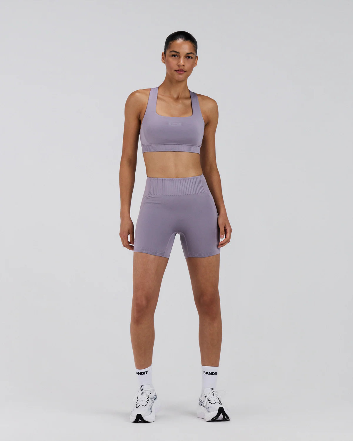 Bandit Running Women's Stamina-V™ High Waist 5" Compression Short - Violet Fog