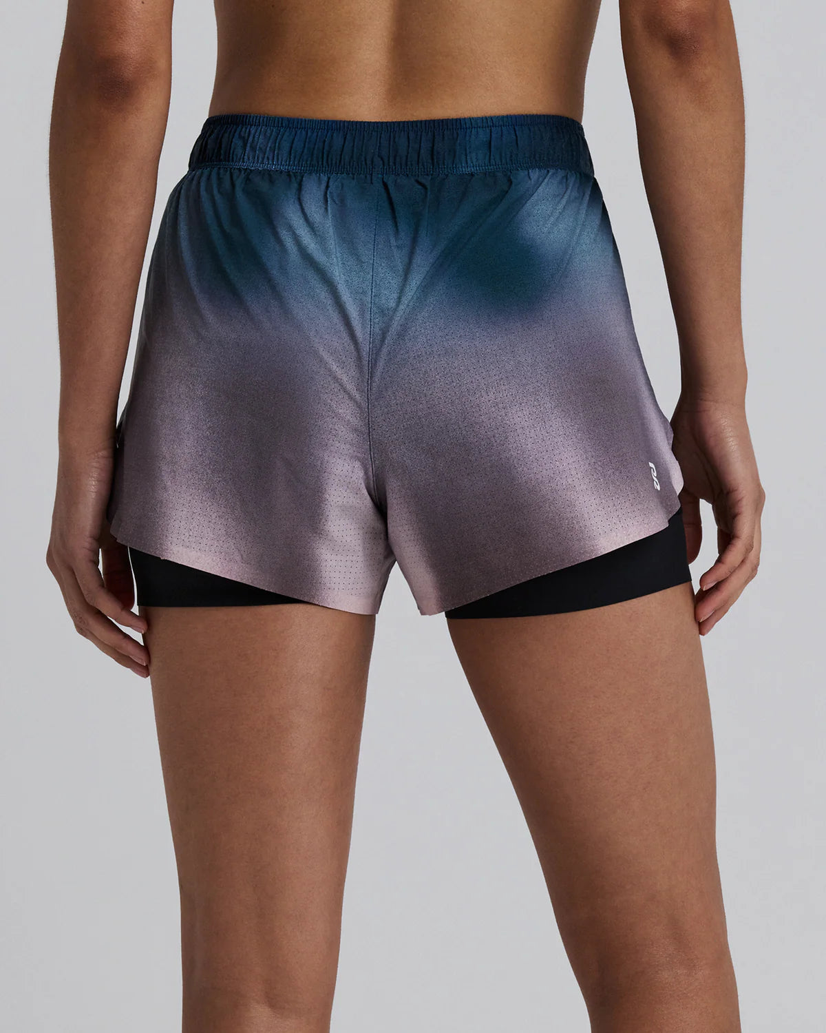 Bandit Running Women's Vento™ 2-in-1 Run Short - Aegean Blue Wave Print