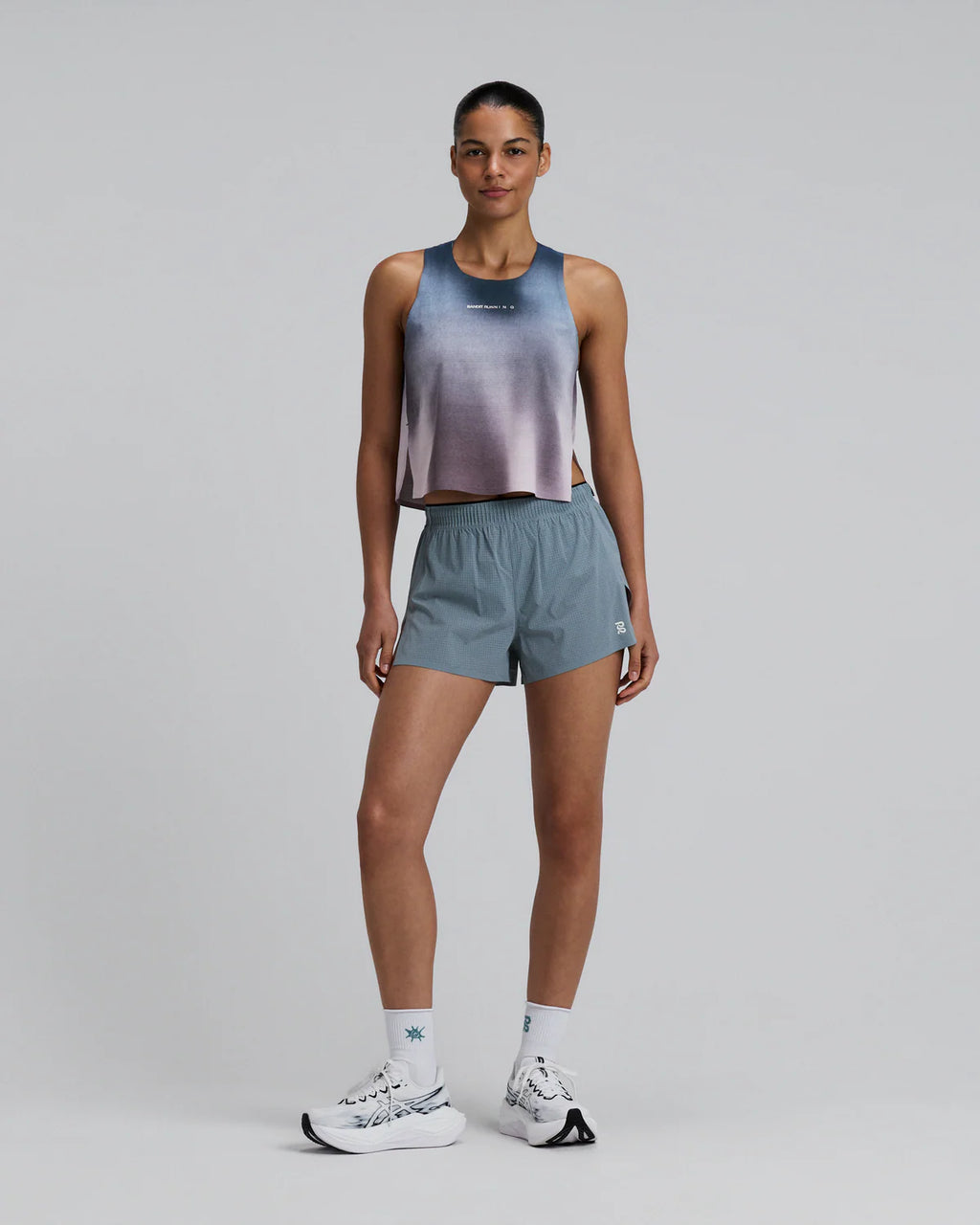 Bandit Running Women's CoolGrid™ Race Singlet - Flow State Aegean Multi