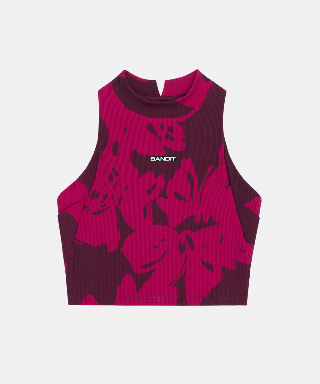 Bandit Running Cadence™ Vaso Race Crop - Fleura, Fig / Berry