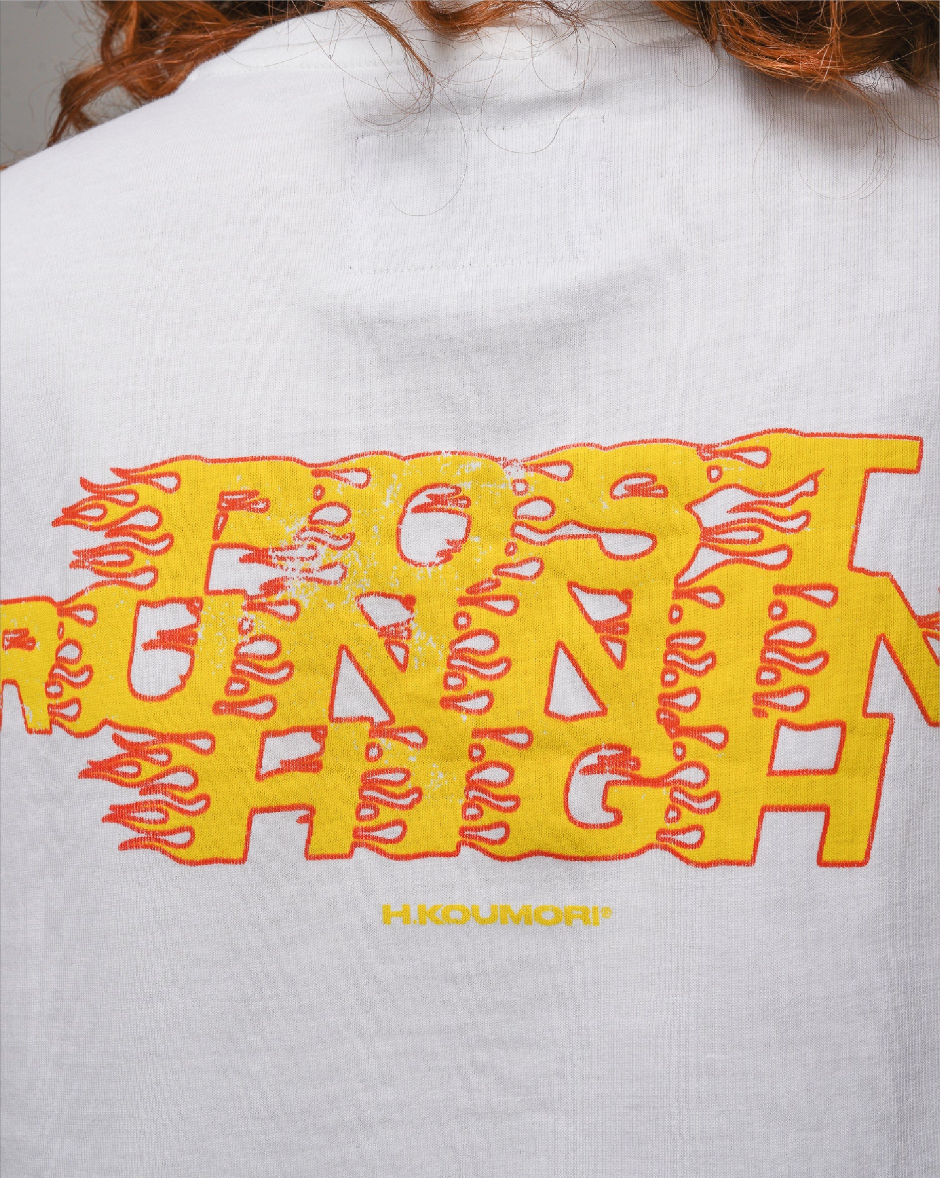 Post Running High Flames Women´s Regular T-Shirt White