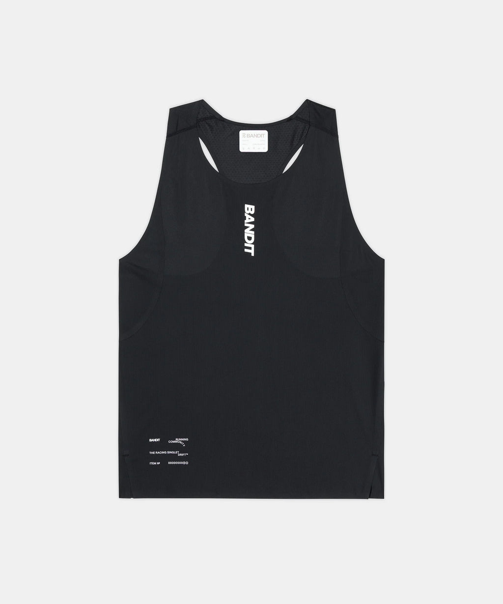 Bandit Running Drift™ Graphene Racing Singlet - Black