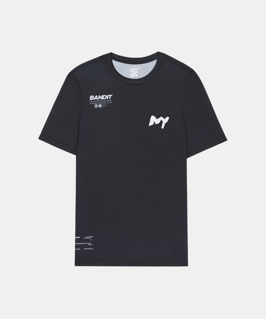 Bandit Running Drift™ "NY" Performance Tee - Black