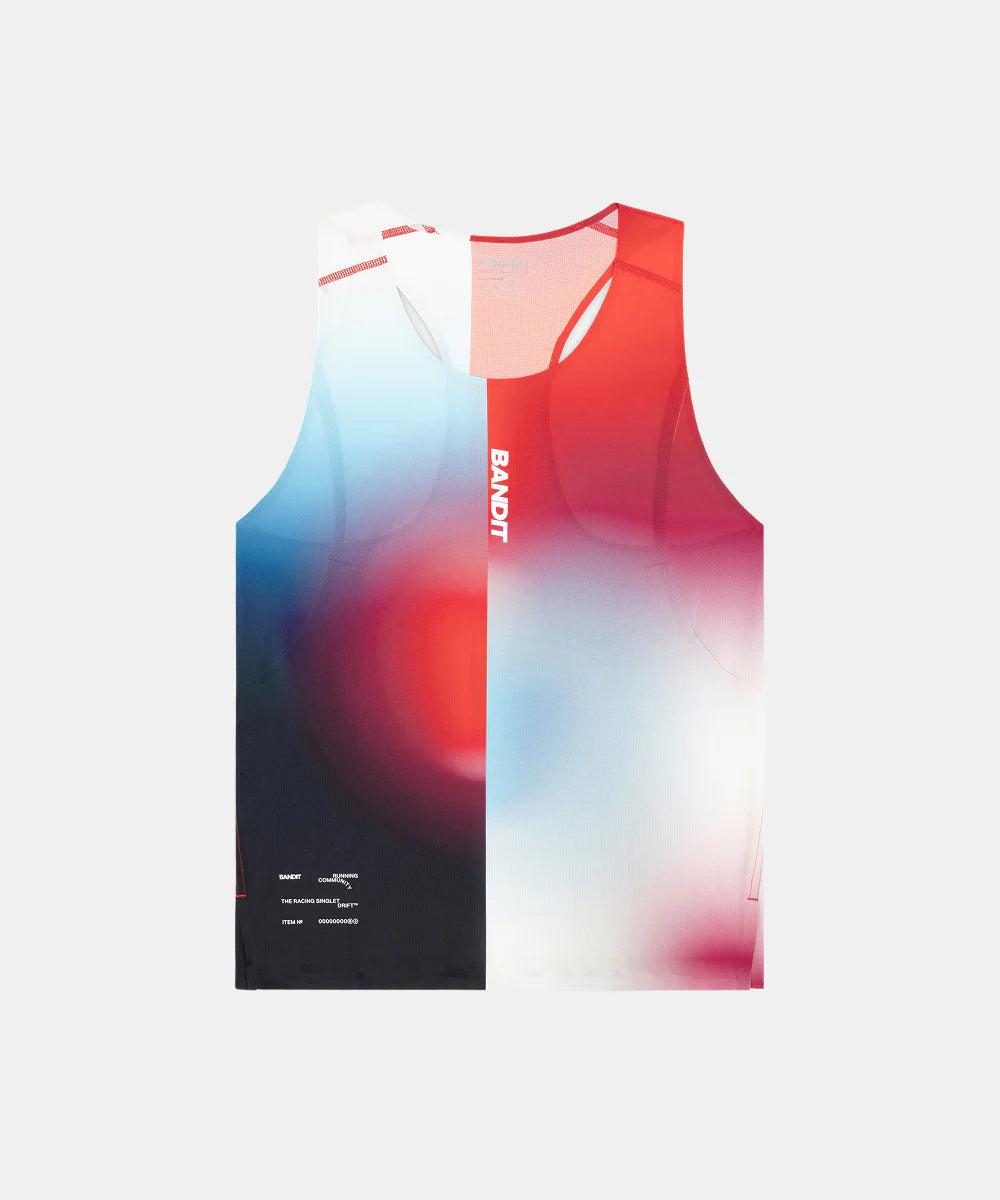 Bandit Running Drift™ Racing Singlet - Vintage Blue Gradient