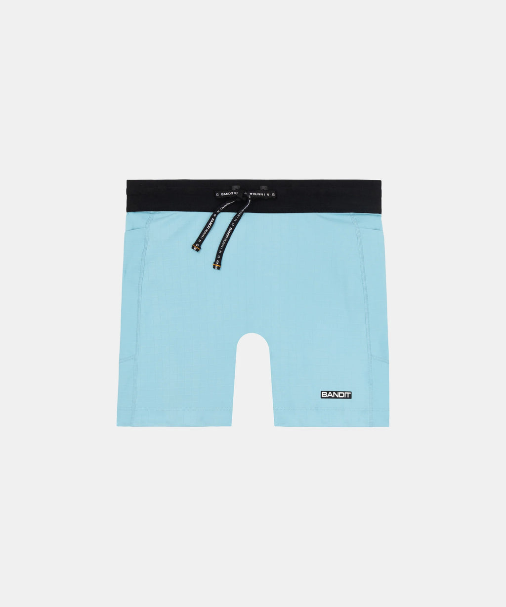 Bandit Running Gridlock™ 5" Compression Short, Women's - Vintage Blue