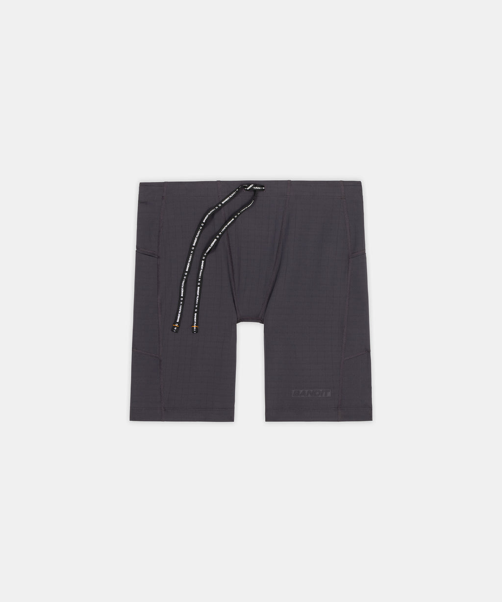Bandit Running Gridlock™ 7 Pocket Half Tights - Shadow