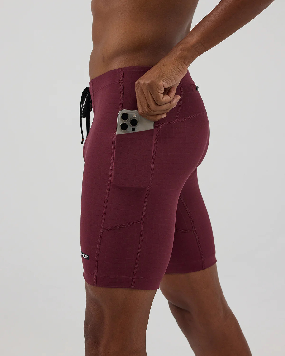 Bandit Running Gridlock™ 7 Pocket Half Tights, Men's - Fig