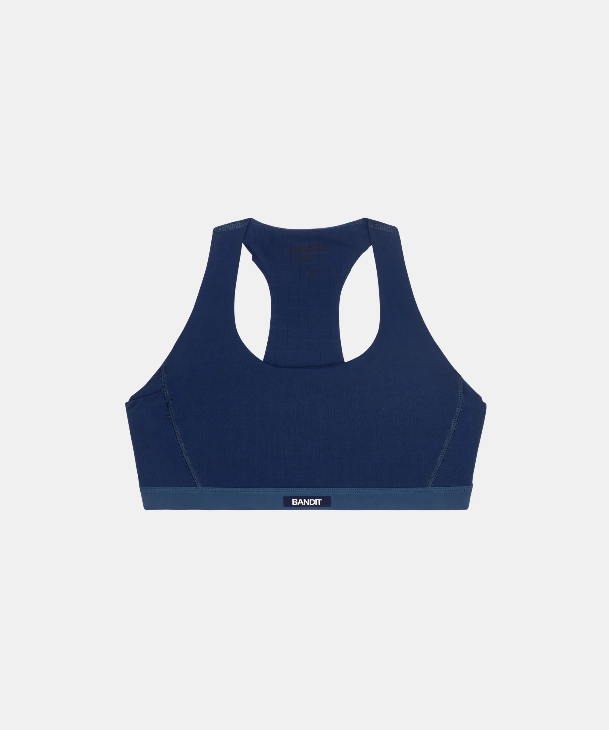 Bandit Running Gridlock™ Scoop Neck Run Bra - NY Navy