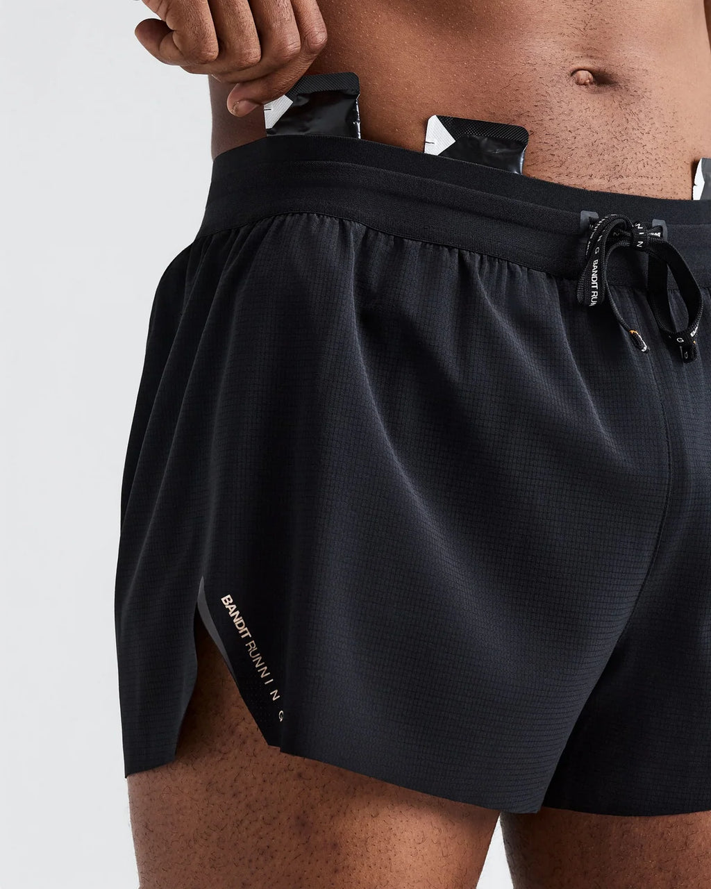 Bandit Men's RipSpeed™ 3" Split Shorts - BLACK