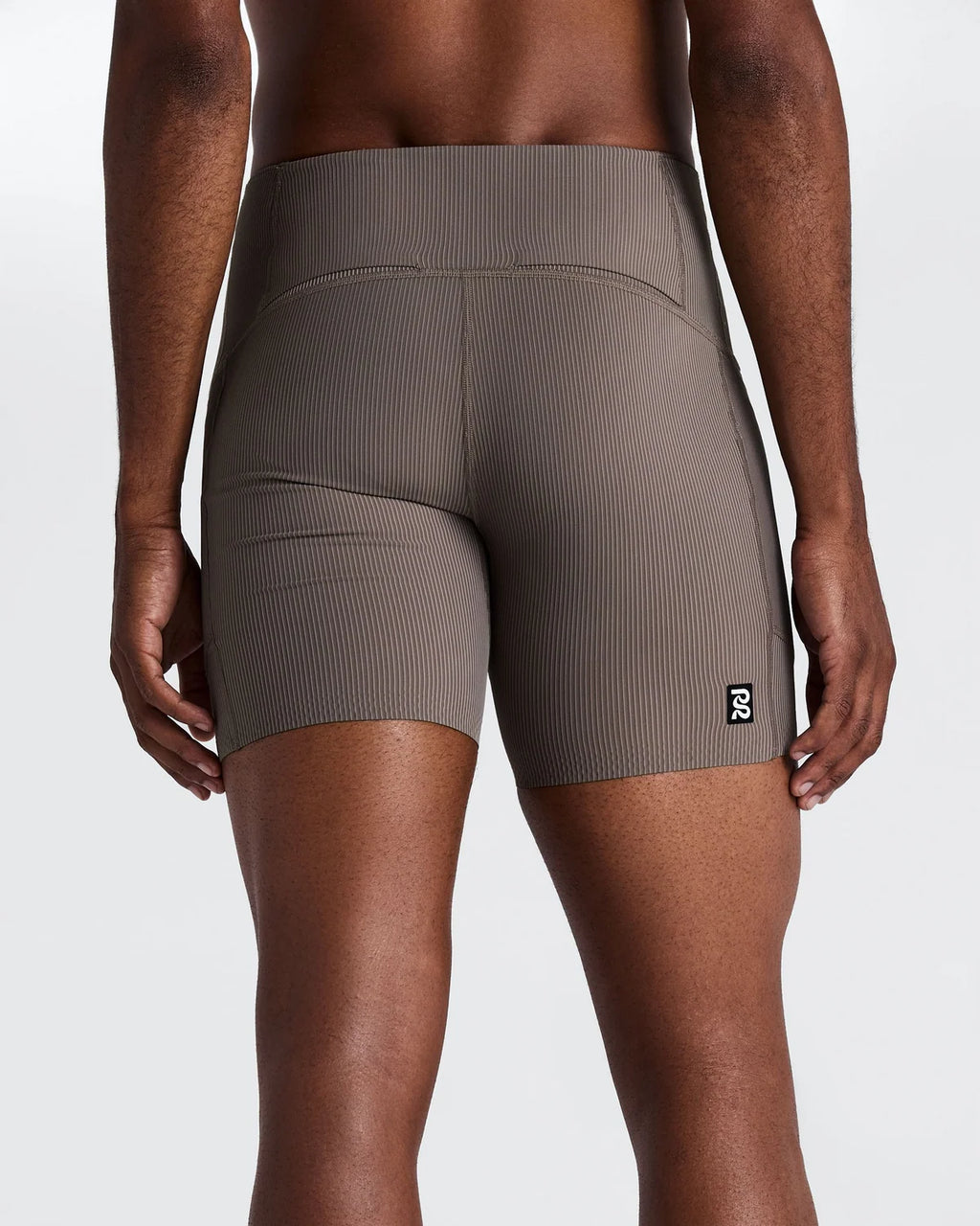 Bandit Men's Striped Cadence™ Quarter Tights - CONCRETE TAUPE / COCOA