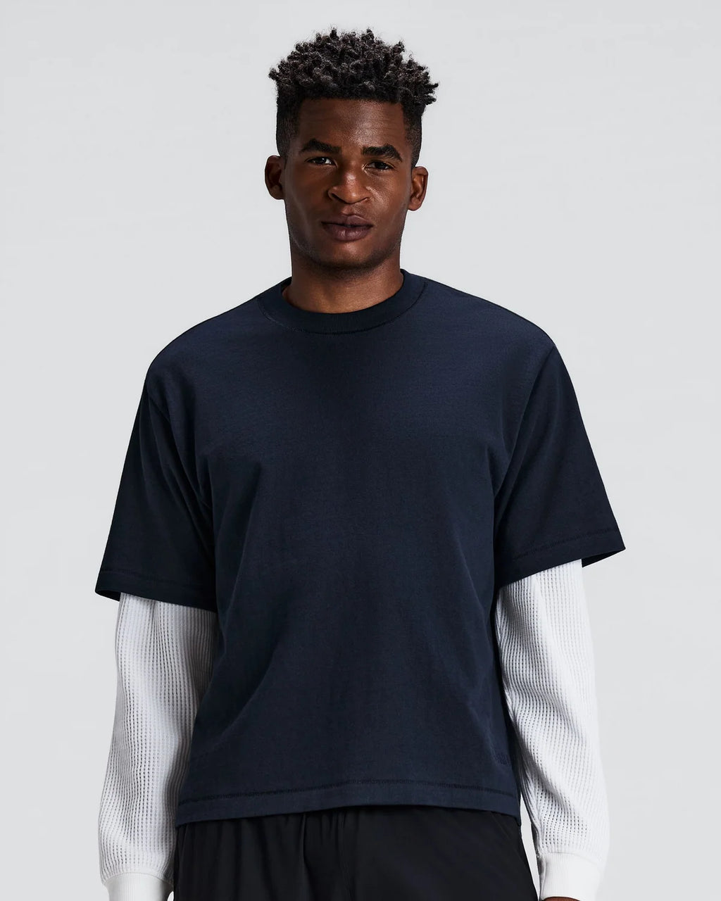 Bandit Unisex Heavyweight Cotton Box Tee - NY NAVY