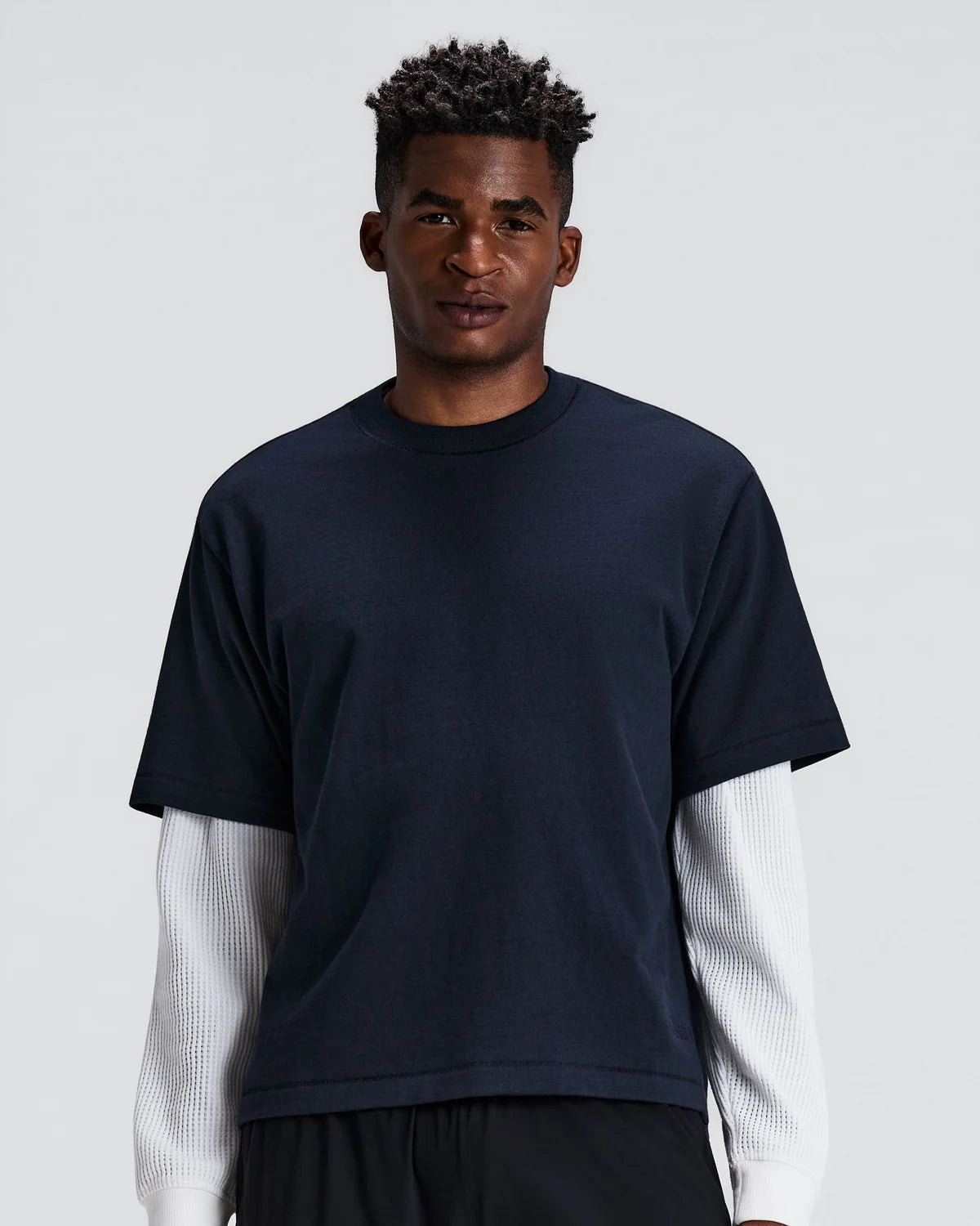 Bandit Unisex Heavyweight Cotton Box Tee - NY NAVY