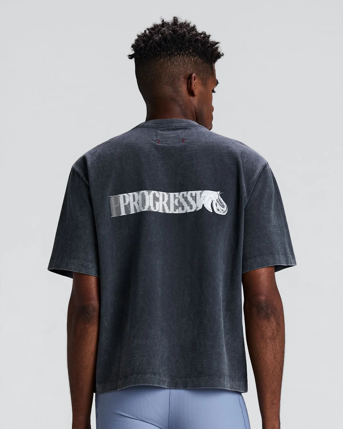 Bandit Unisex Heavyweight Cotton Box Tee -BLACK CHROMA WASH