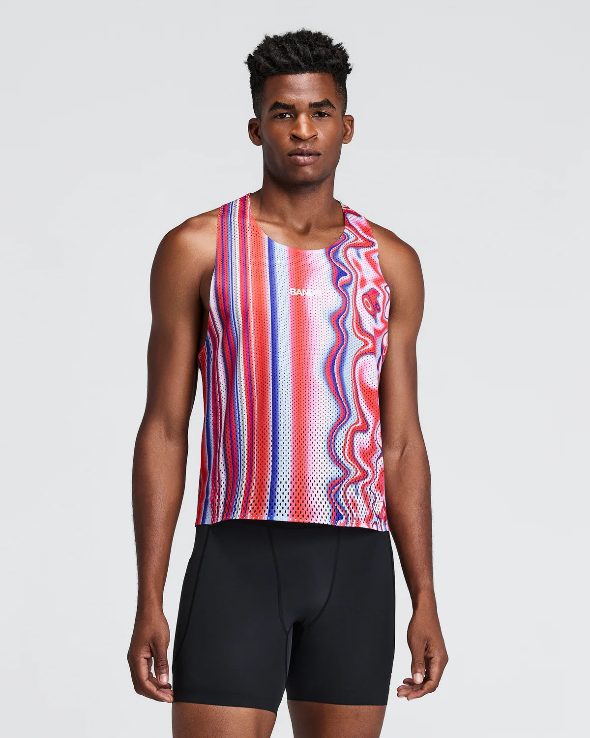 Bandit Men's Shredder™ Shorty Race Singlet - Melted Stripe Gradient