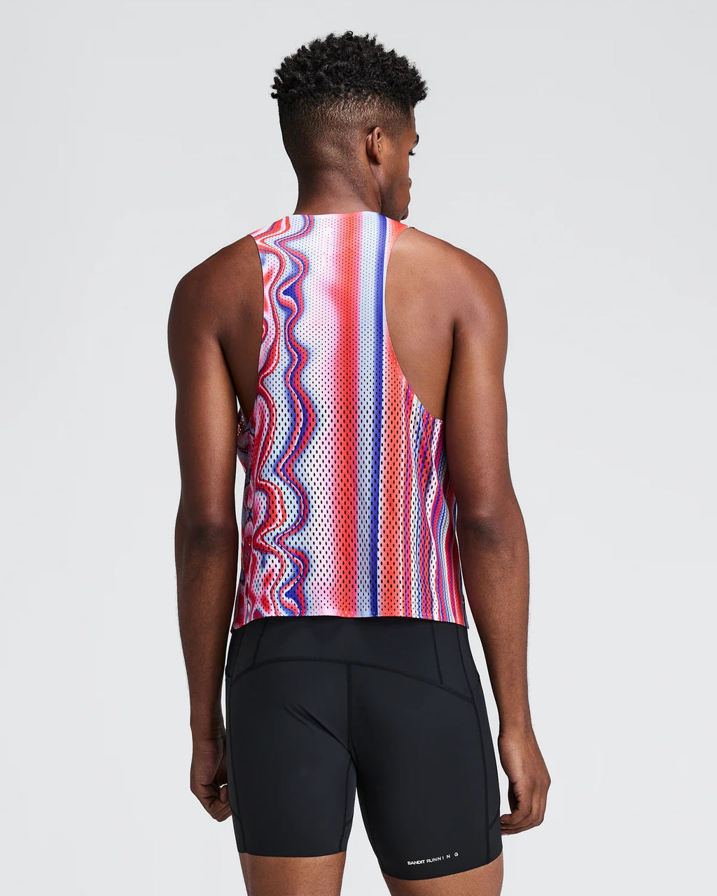 Bandit Men's Shredder™ Shorty Race Singlet - Melted Stripe Gradient