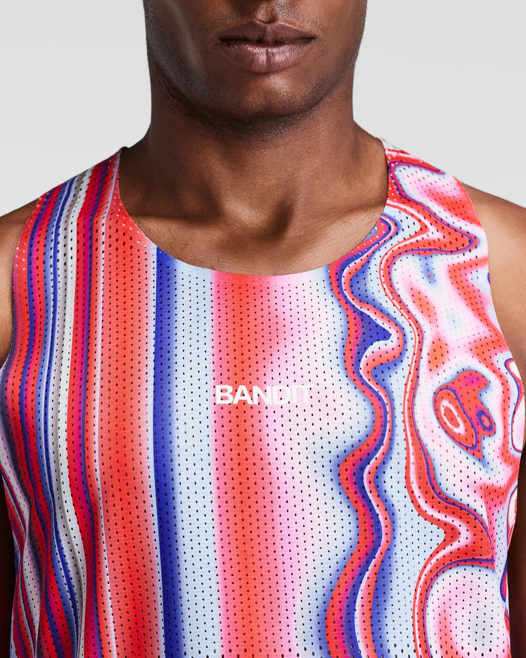 Bandit Men's Shredder™ Shorty Race Singlet - Melted Stripe Gradient