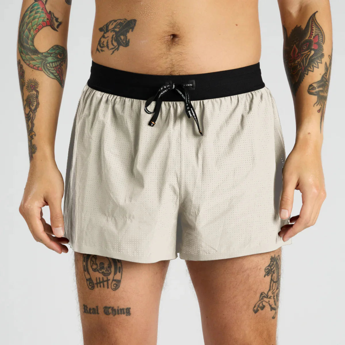 Bandit Running Men's 3" Splitty Short - Champagne