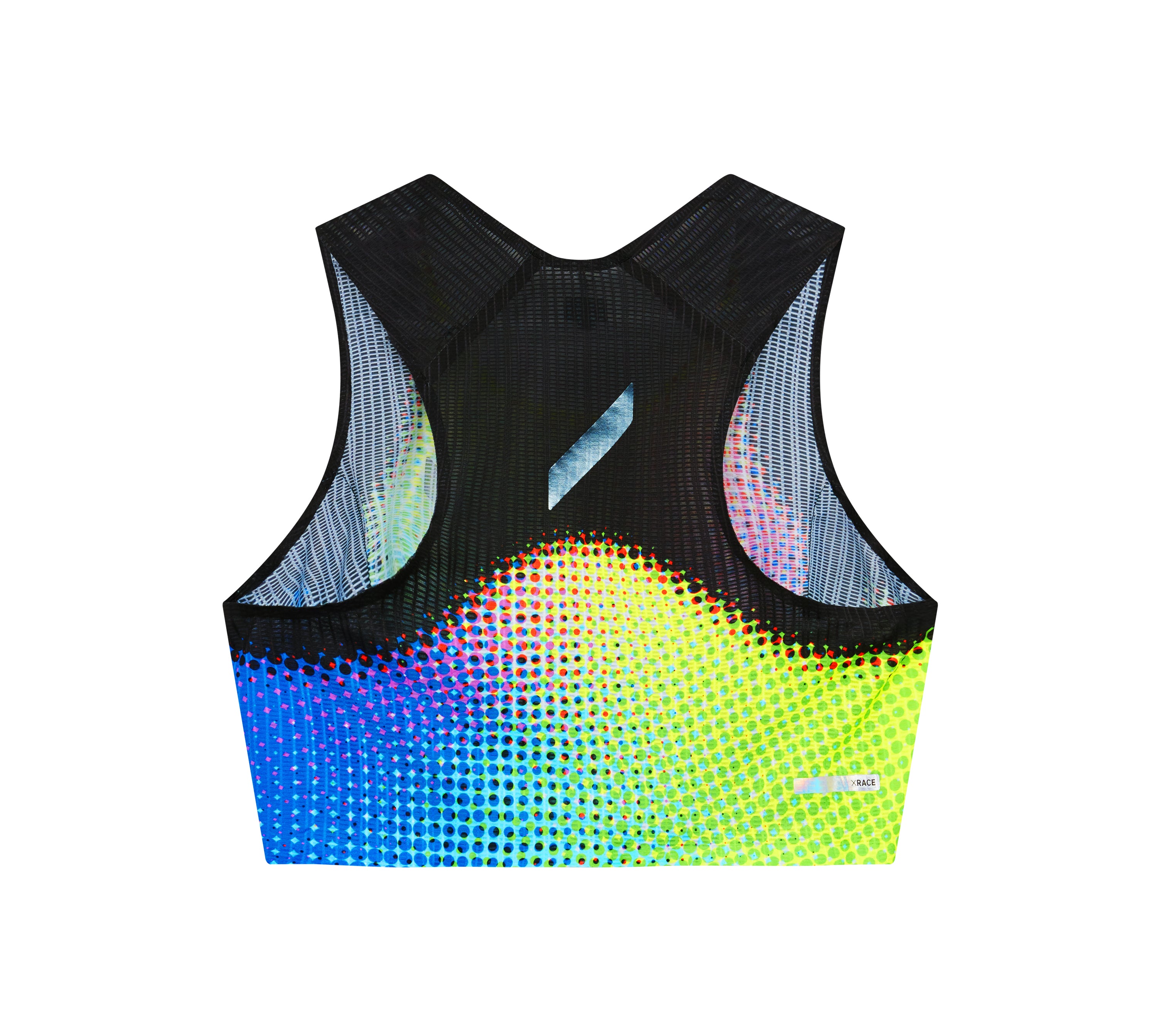 Soar Running Women Crop Race Vest Tropical Dot