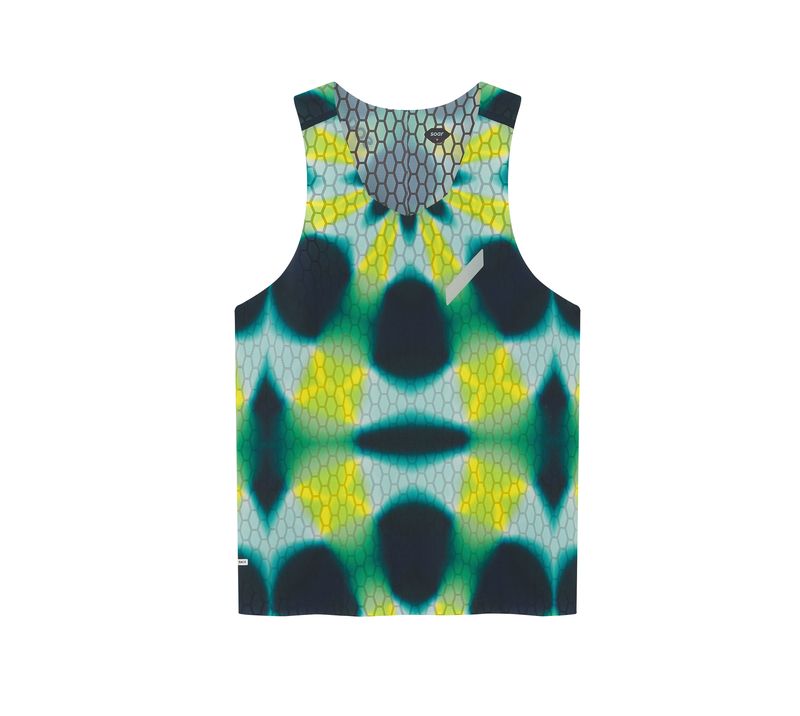 Soar Running Graphene Vest - Green Kaleidoscope