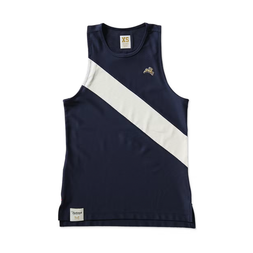 Tracksmith Women's Van Cortlandt Singlet - Navy/Ivory