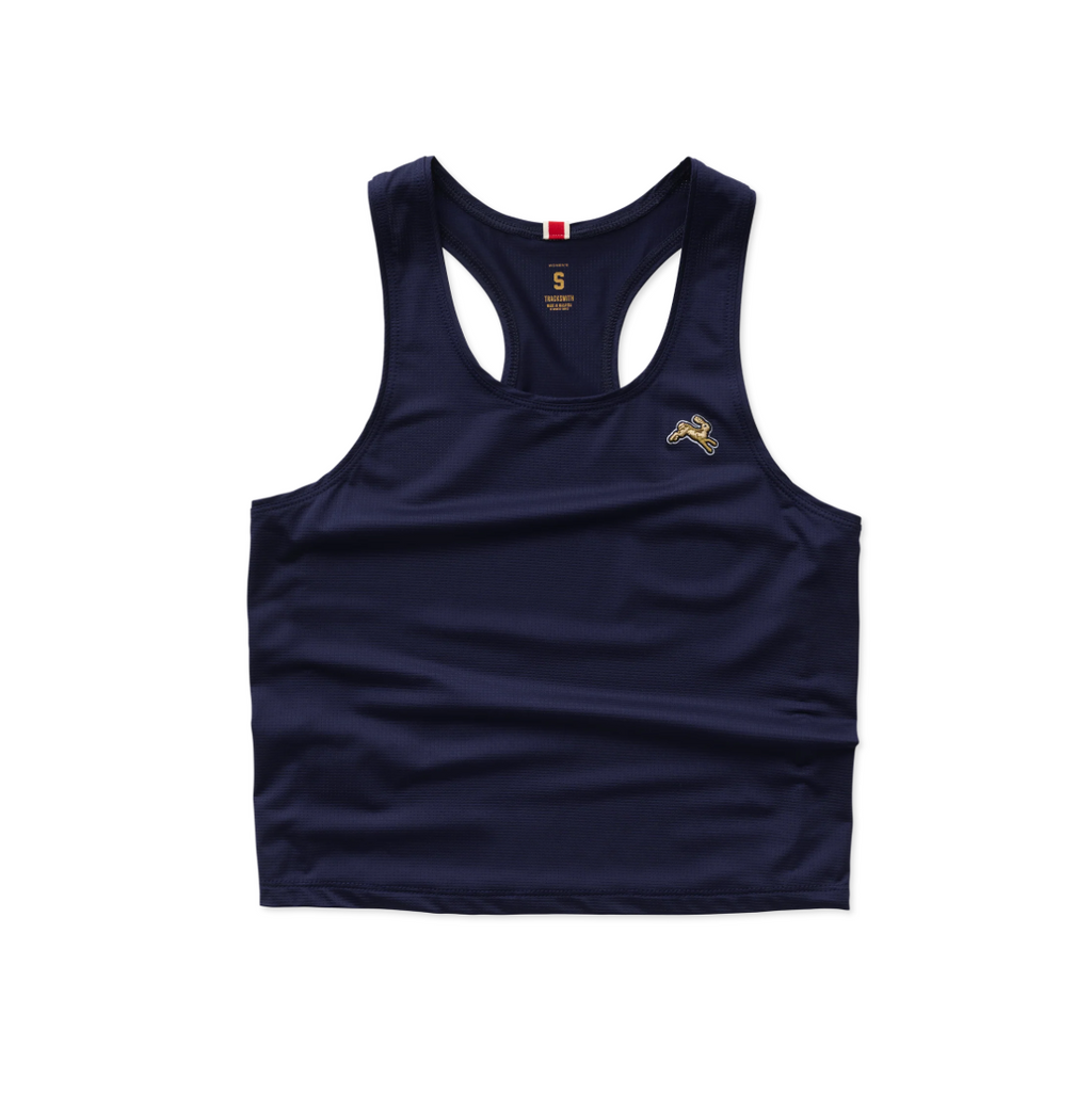 Tracksmith Women's Twilight Crop Tank - Navy