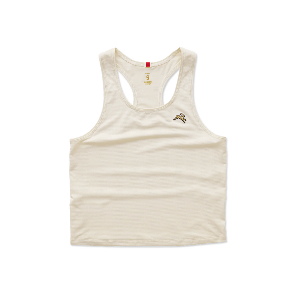 Tracksmith Women's Twilight Crop Tank - Ivory