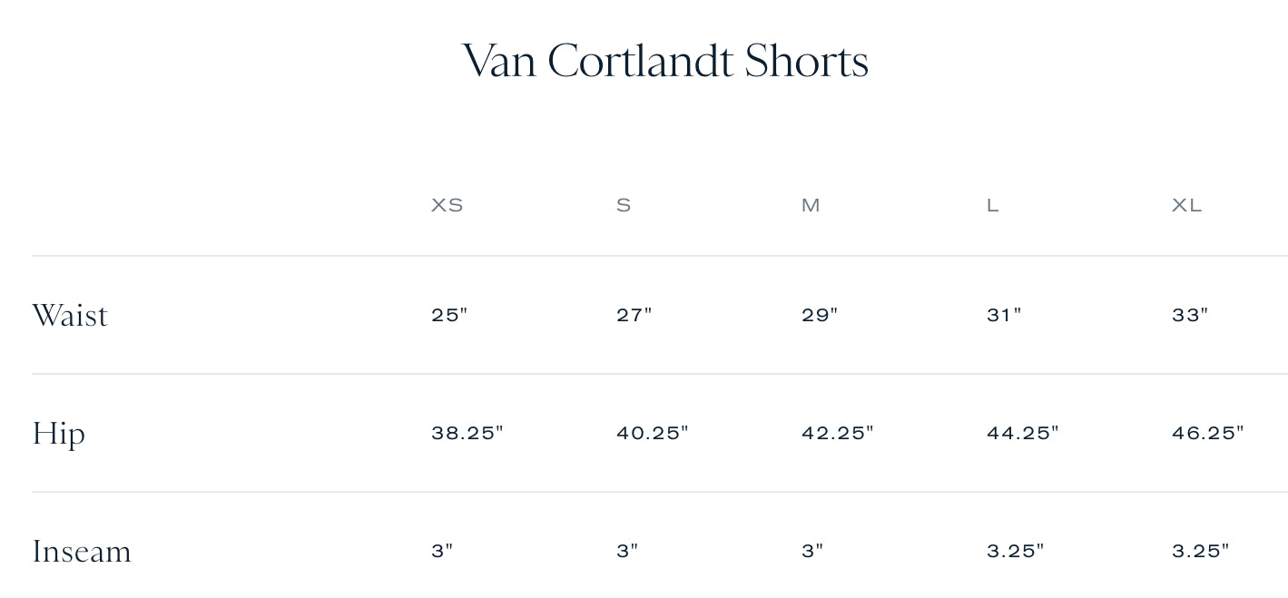 Tracksmith Women's Van Cortlandt Shorts - Navy/Ivory