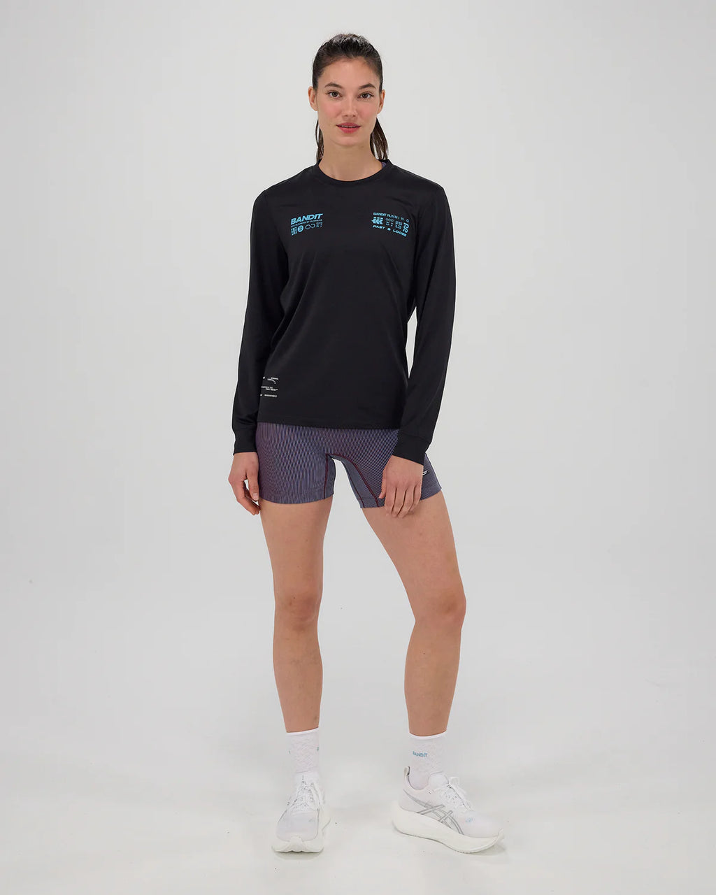 Bandit Running Unisex NanoMesh™ "Fast & Loose" Long Sleeve - Black
