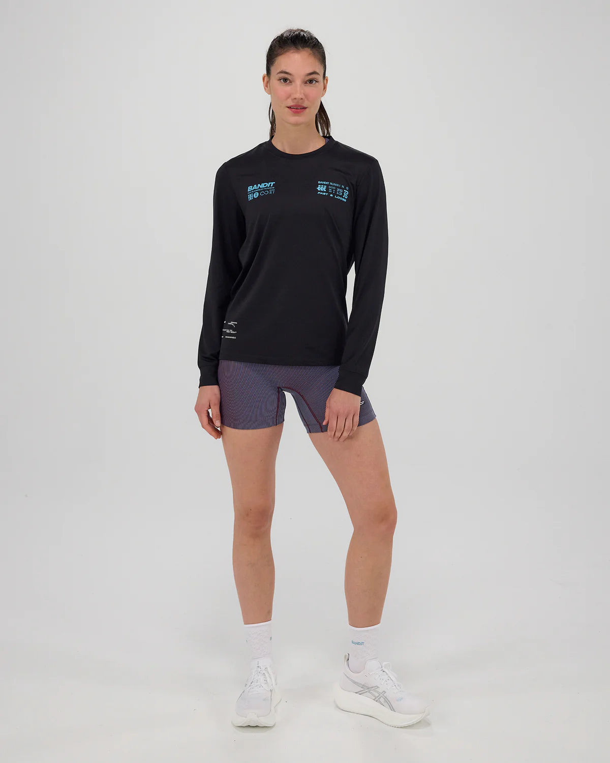 Bandit Running Unisex NanoMesh™ "Fast & Loose" Long Sleeve - Black