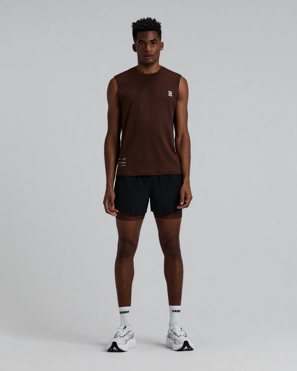 Bandit Running Men's Micromesh™ Run Tank - Cacao