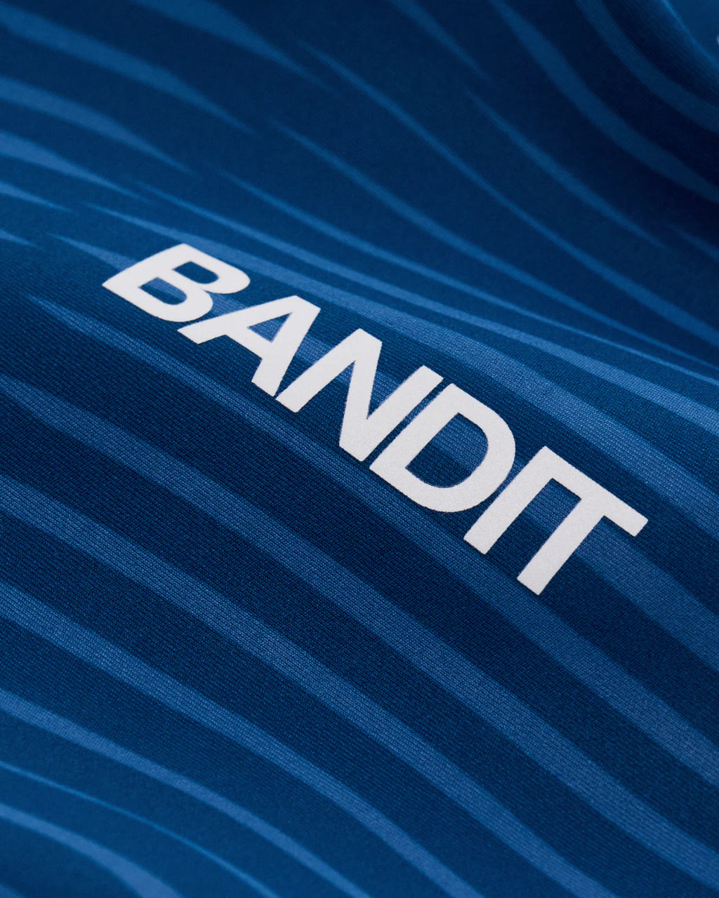 Bandit Running Women's Stamina™ Race Crop - Organic Stripe Ink Blue