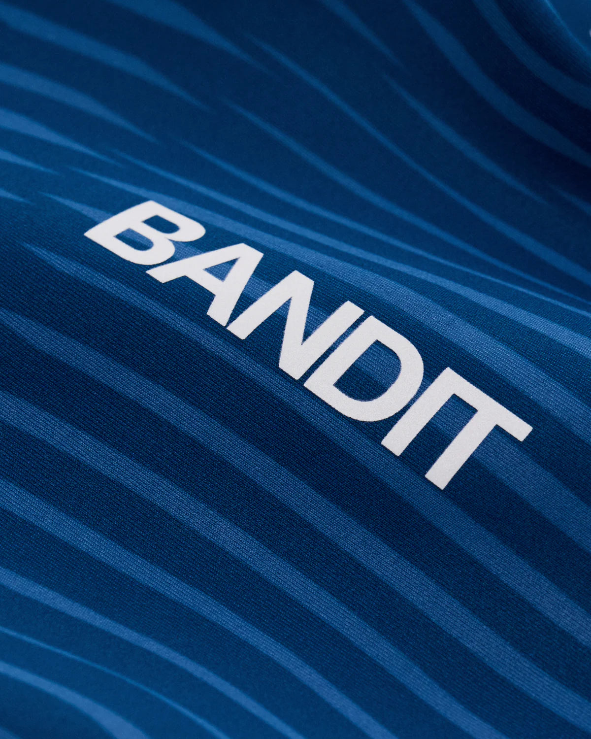 Bandit Running Women's Stamina™ Race Crop - Organic Stripe Ink Blue